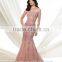 new fashion full lace mermaid sleeveless boat neck simple bridal dresses