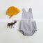 Wholesale Baby Soft Cotton Boutique Romper Infant Girls Plain White Playsuit Lace Bodysuit