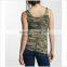 Custom Breathable Camouflage Color Vest Fashion Casual Wear Camo Womens Tank Top