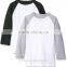 Plain high quality blank raglan t-shirt for kids