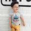 S17369A children cotton t shirt kids Clothing Boy Printing T shirt