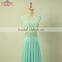 Long Floor-length A Line Beaded Bridesmaid Dress