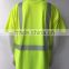 Mens high visibility green 3M segmented tapes USA ANSI107 safety polo shirt