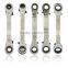 1Pc 10x12mm Useful Metric Offset Double Ring Wrench Spanner Reversible Ratchet Handle Wrench Metric Hand Tools Free Shipping