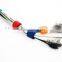 Eco-Friendly colorful self-adhesive cable tie with hook/loop