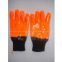 Supply Fluoresecent PVC gloves knit wrist