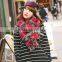 Classic fashion jacquard checked plaid acrylic long double side scarf stock