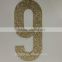 1000pcs gold glitter paper number-9 Decor Festive Birthday Party New Year,Christmas ,Cake,Crafts