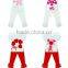 Valentines girls outfits with rosette heart,organic cotton baby clothing M5050703