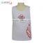 Male Sleeveless Breathable Basketball white Tank Top