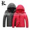 Pure color and anti-scrape thin down jacket padded coat for men and women