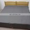 Newest pure linen bedding sheet set/duvet cover set with stone washing/dot hemstitch in gray color