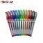 High quality Best Glitter Gel Pen Set 6 12 24 48 50 60 with PVC Bag