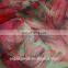 Printed organza/organdy Fabric with leaf design