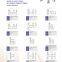88 sliding white color plastic profiles series