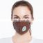 Popular Unisex Brown Ear Loop  Dust Face Mask with Breathing Valve