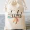 Custom bride tribe tote bag cotton packaging drawstring bag