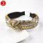 Beaded Knot Head Bands Women's Hair Accessories Fashion Hairbands Blue Gold Rhinestone