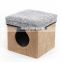 RTS Modern Home furniture folding storage ottoman stool  for pet house easy to carry