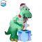 Wholesale cheap customized inflatable cartoons giant Christmas dinosaur yard decoration