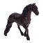 Chinese Factory Direct PVC Soft Vinyl Safe Animal Toys Customs Plastic Animal Figure Toys Friesian Horse