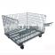 Wire container cage stacking net cage stainless steel folding metal container