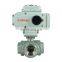 DKV OEM stainless steel Dn25 220V motorised operated trunnion mounted 3 way ball valve