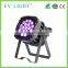 EV 1019B led waterproof par light 19pcs*15W six in one RGBWA-UV