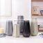 Simple modern matte black gray beige ceramic vase three-piece home decoration ornaments