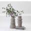 2021 Nordic Minimalism Ceramic Handcraft Matte Porcelain Round Column Flower Vase