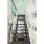 Stainless Steel Handrail Interior Easy Installation Stairs Double Stinger Stair For Curved Staircase