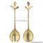 gold plated cutlery set