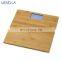 Bamboo hotel bathroom human body weight scale digital