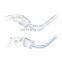 High quality medical reinforced disposable tracheostomy tube with or without cuff