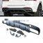 AMG GLE63 STYLE REAR BUMPER DIFFUSER WITH EXHAUST TIPS FOR MERCEDES GLE CLASS COUPE, C292 W292 2016-2017
