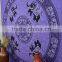 Indian Tapestry Cotton Purple Mandala Elephants Vintage Wall Hanging Art Tapestries Throw Bedsheet