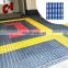 60X60Cm Direct Sales Race Checkered Raised Automotive Car Washing Door Floor Plastic Garage Flooring For 4S Shop