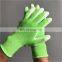 Eco Friendly Black Nitrile Coated Green Bamboo Gardener Garden Working Gloves
