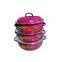 6pcs Vitreous Enamel Pot