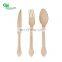 Yada Biodegradable Disposable Wooden Flatware Fork Knife Dinnerware Weddings Wooden Spoon Knife Forks Set For Fast Food