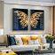 Gold plant leaf canvas poster printed home decoration painting