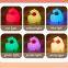 New Smart Home Lights LED RGB Sensor Silicone Bed Lamp Timer Kids Nursery Remote Control Sleep Night Light