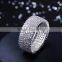 Marriage Luxury Hong Kong Company High Quality CZ Setting Wedding Jewelry Ring