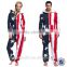 Adult Women And Men American Flag Oneise Jumpsuit Pajama with hood                        
                                                Quality Choice