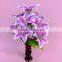 Hot Selling Artificial Lily Flowers for Holiday Decoration
