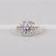 2016 hot sales rose14K solid gold jewelry ladies rings set AAAAA CZ