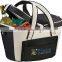 600D polyester convenient two pockets family picnic cooler basket