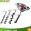 52cc gasoline earth auger machine with 100mm,150mm,200mm bit