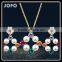 New Arrival Necklace/Earrings Jewelry Set Jewelry Set For Wedding Color Flower Pearl Jewelry Sets