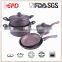 Purple Marble coated cookware set